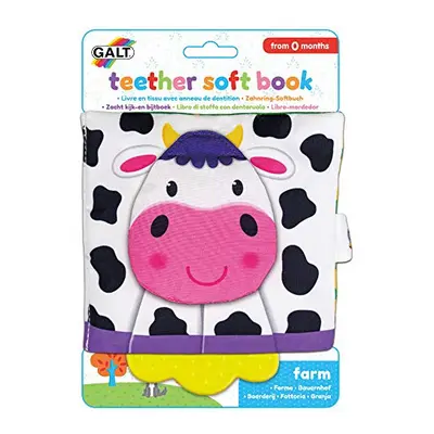 Galt Toys, Teether Soft Book - Farm, Baby Teether & Soft Book Toy, Ages Months Plus