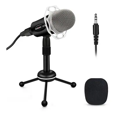 3.5mm Condenser Microphone Home Studio Portable Microphone for PC Computer Phone