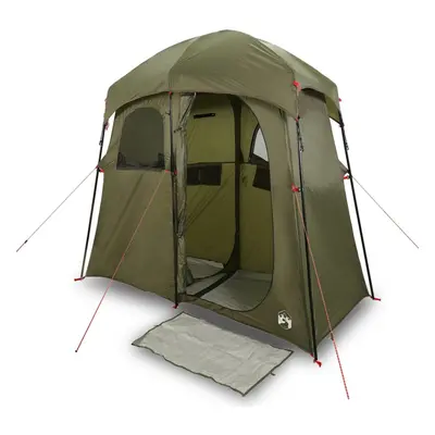 (olive green) vidaXL Shower Tent 2-Person Patio Privacy Tent Toilet Tent Shelter Waterproof