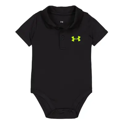 Under Armour Baby Boys Logo Polo Bodysuit Black - Core Months US