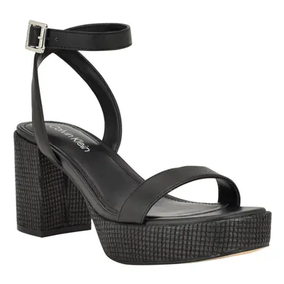 Calvin Klein Women's LALAH Heeled Sandal Black