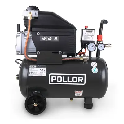 24 Litre Direct Drive Air Compressor 9.6 CFM 1800w 2.5 HP Portable