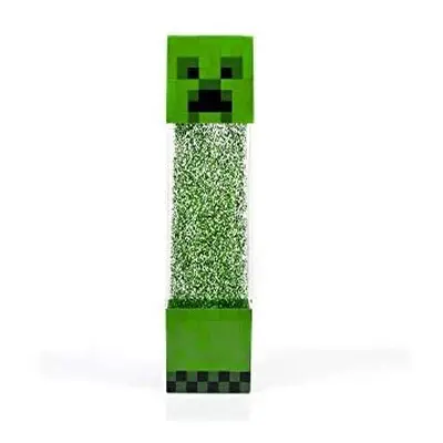 Minecraft Creeper Glitter Motion Light | 12-Inch Fun Mood Light LED Lamp