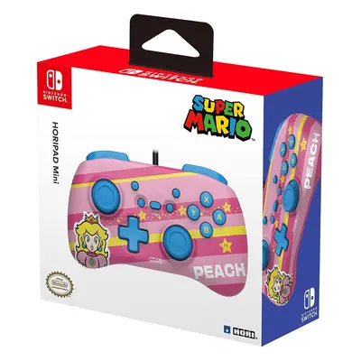 HORI Super Mario HoriPad Mini Wired Controller Peach | Nintendo Switch