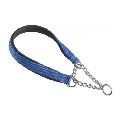 dog collar Daytona x 1.5 cm steel/nylon blue