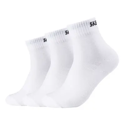 (White, - 11) Skechers Mesh Ventilation Ankle Socks, Pack of