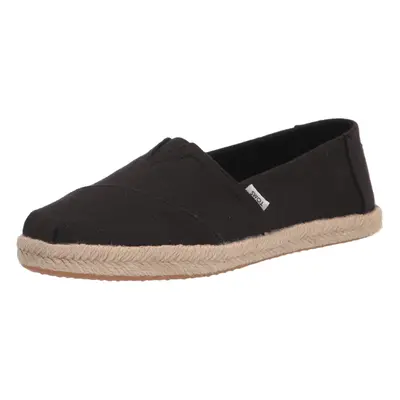 TOMS Women's Alpargata Rope Loafer Flat Black