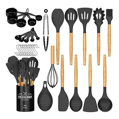 Umite Chef Kitchen Cooking Utensils Set, pcs Non-Stick Silicone Cooking Kitchen Utensils Spatula