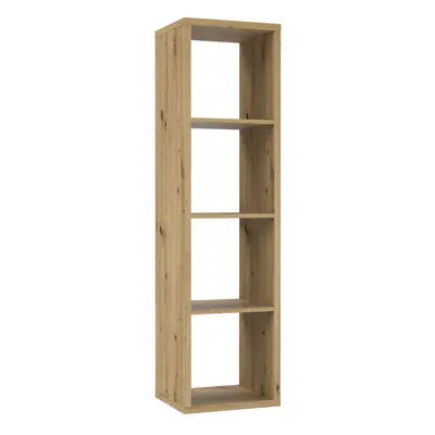 Mauro Shelves Storage Unit in Artisan Oak