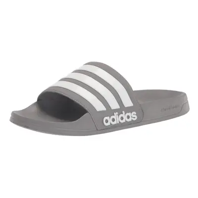 adidas unisex-adult Shower Slide Grey/White/Grey