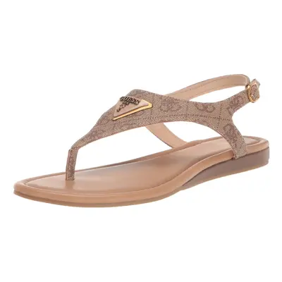 GUESS Women's UNALI Sandal Beige 8.5