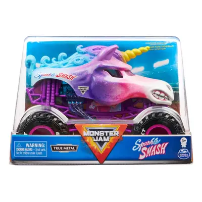 Monster Jam Official Sparkle Smash Monster Truck Collector Die-Cast Vehicle 1:24 Scale