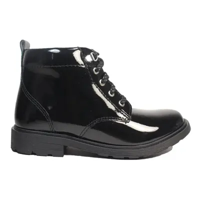 (7.5 (Children's)) Astrol Lace Kids | Black Patent | Childrens Ankle Boots