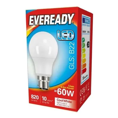 Eveready LED GLS 60W 820lm B22 [S14314]