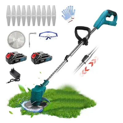 Cordless Strimmer Trimmer Lawn Mowers+2Batter+Charger-MakitaCompatible