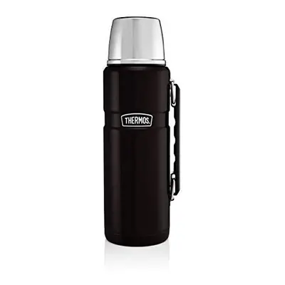 Thermos Stainless King Flask, Stainless Steel, Matt Black, 1.2