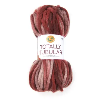 Lion Brand Yarn Totally Tubular Yarn Red Sea