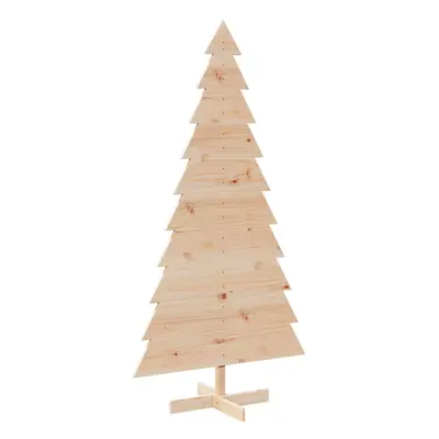 (natural, cm) vidaXL Wooden Christmas Tree for Decoration Xmas Tree Solid Wood Pine