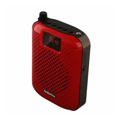 (Red) Portable Bluetooth Speaker Microphone Voice Amplifier Booster Megaphone Speaker