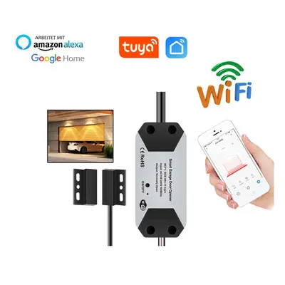 WiFi Switch Smart Garage Door Opener Controller Remote Control Works With Alexa Echo Google Home