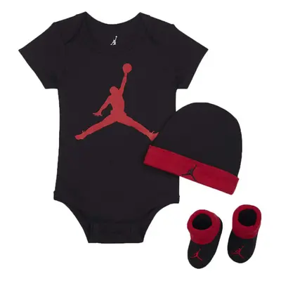 Nike Jordan Jumpman Piece Infant Set (Black(LJ0041-KR5)/Red Mon