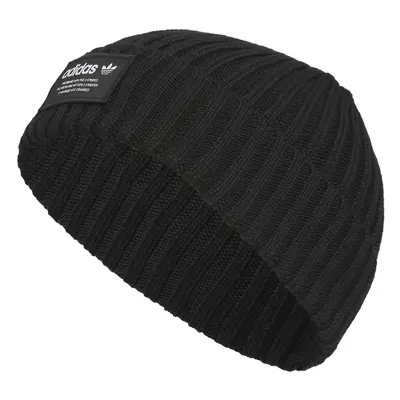 adidas Originals Rib Cuff Fold Beanie Black/White one_Size