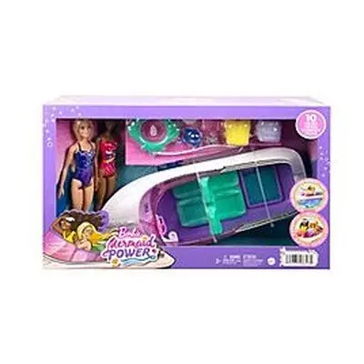 Barbie Mermaid Power Boat And Dolls