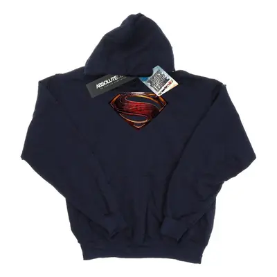 (XXL, Navy Blue) DC Comics Mens Justice League Movie Superman Emblem Hoodie