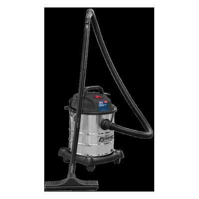 Vacuum Cleaner Wet & Dry 20L 1200W/230V Stainless Drum