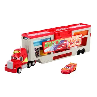 Disney and Pixar Cars Transforming Truck & Toy Car Playset, Color Changers Paint Shop Mack with 