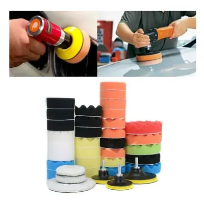 39x Car Polisher Gross Polishing Pads for Drill Sponge Buffer Waxing