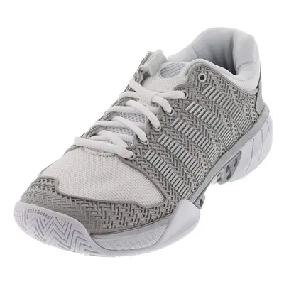 K-Swiss Women's Hypercourt Express Tennis Shoe White/Silver M