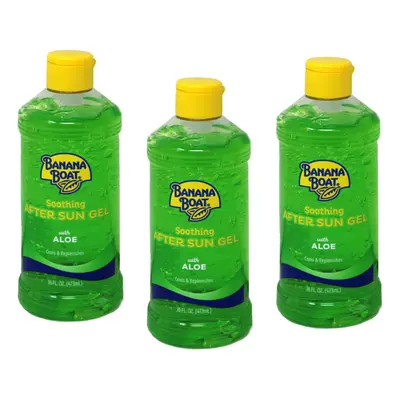 Banana Boat Aloe Aftersun Gel Soothes Dry Sunburned Skin: Size Oz (Pack of 3)