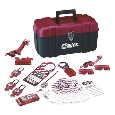 Master Lock 1457E410KA Lockout Tagout Group Lockout Kit Red