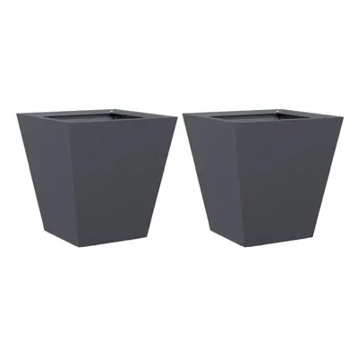 (anthracite, x x cm/ pcs) vidaXL Garden Planters Outdoor Flower Pot Patio Raised Bed Planter Box