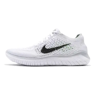 Nike Women's Free Rn Flyknit Running Shoes White/Black/Pure Plat