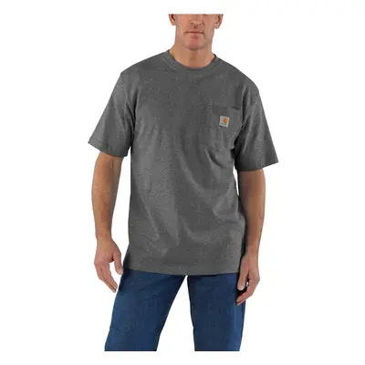 CarharttmensLoose Fit Heavyweight Short-Sleeve Pocket T-ShirtCarbon He