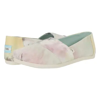 TOMS Womens Alpargata Slip On Flats Casual - Multi Pink - Size B