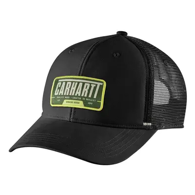 Carhartt Men's Canvas Mesh-Back Outlast Patch Cap Black