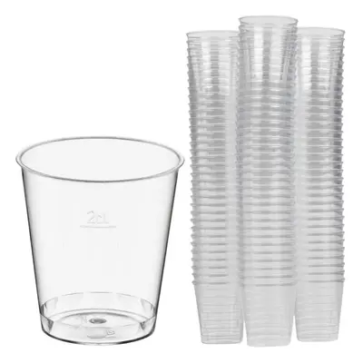 (3000) Clear Plastic Reusable Drinking Shot Glasses