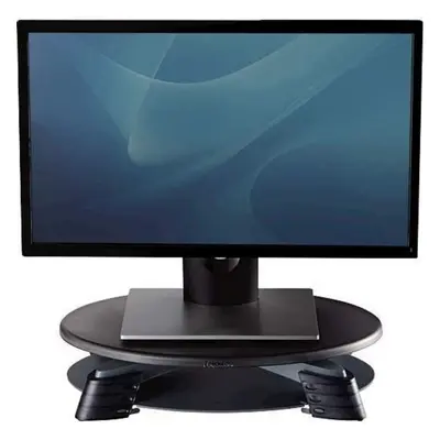 Fellowes(R) LCD Monitor Riser Translucent Graphite Top With Platinum