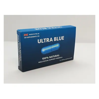 (12 capsules, Ultra Blue) Ultra Blue Gold Max Herbal Sex Pills Sexual Libido