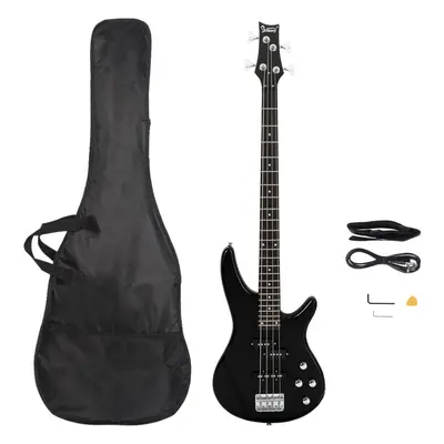 Glarry Full Size GIB String Electric Bass Guitar Right Hand W/ Bag Wire Strap