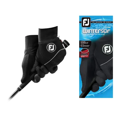 FootJoy Mens WinterSof Pair Golf Glove Black Small Pair