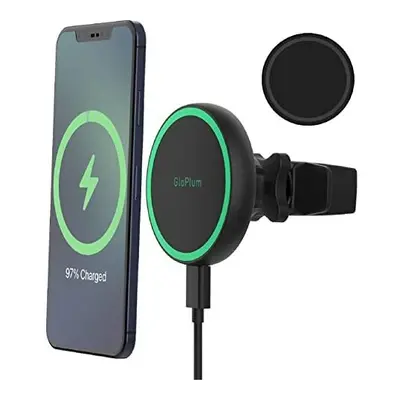 15W Wireless Car Charger, Fast Charging, Compatible With Magsafe Car Mount, Magnetic/Magnet Fast