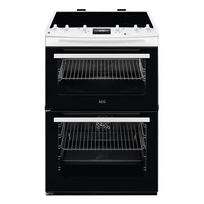 600mm Double Electric Cooker Induction Hob White