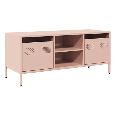 (pink) vidaXL TV Cabinet TV Stand Media Hifi Cabinet TV Unit Cold-rolled Steel