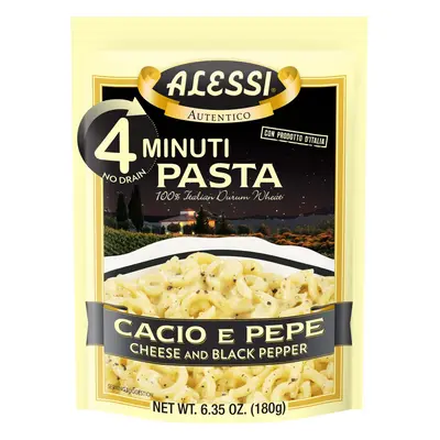 Alessi Minute Pasta (Cheese & Black Pepper, 6.35 Ounce (Pack of 6))