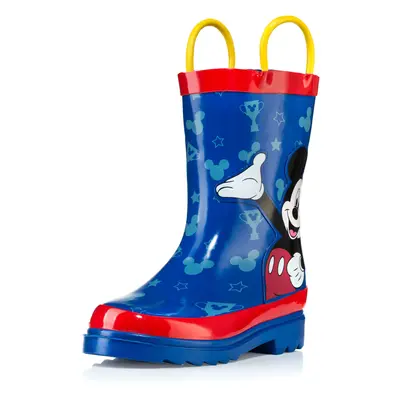 Disney Mickey Mouse Blue and Red Rain Boots (Toddler/Little Kid) (4