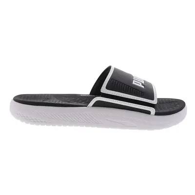 PUMA Men's SOFTRIDE SLIDE Sandal Puma Black-Puma White